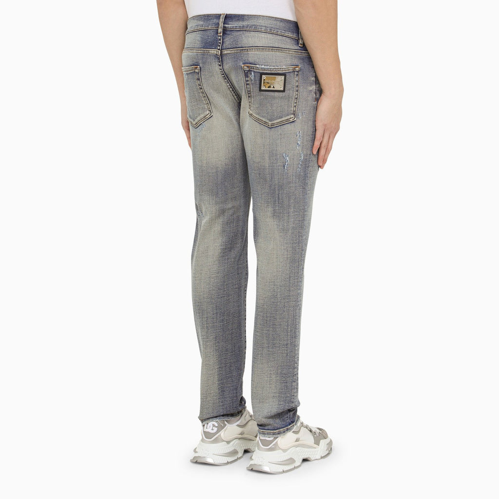 Dolce&Gabbana Light Blue Washed Slim Jeans