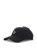 STONE ISLAND Nylon Baseball Cap with Compass Logo Patch