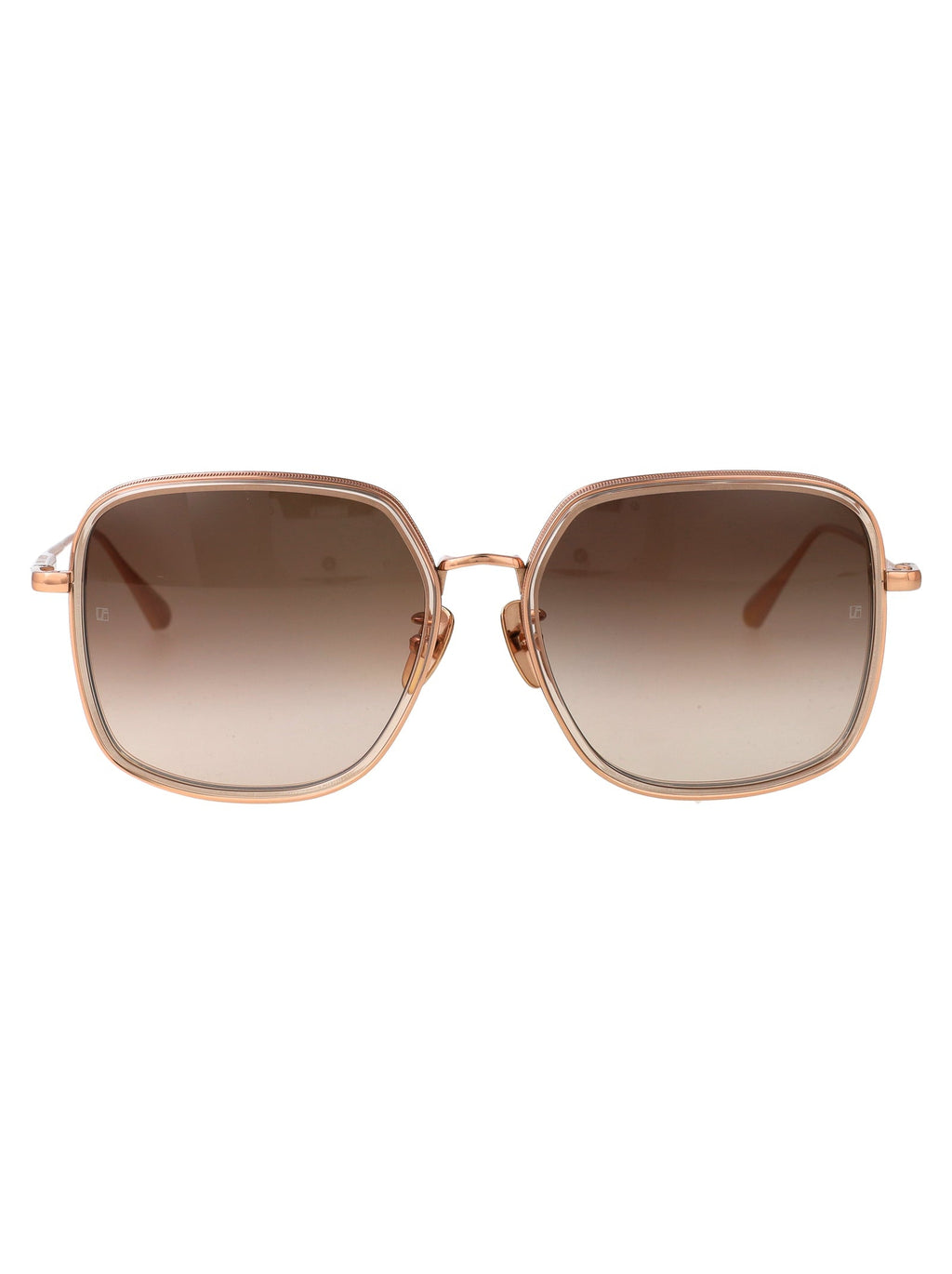 LINDA FARROW Elegant Acetate and Metal Sunglasses for Women - FW25 Collection