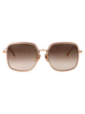 LINDA FARROW Elegant Acetate and Metal Sunglasses for Women - FW25 Collection