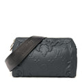 Louis Vuitton  Calfskin Debossed Monogram Versailles City Keepall Dark Shadow Grey