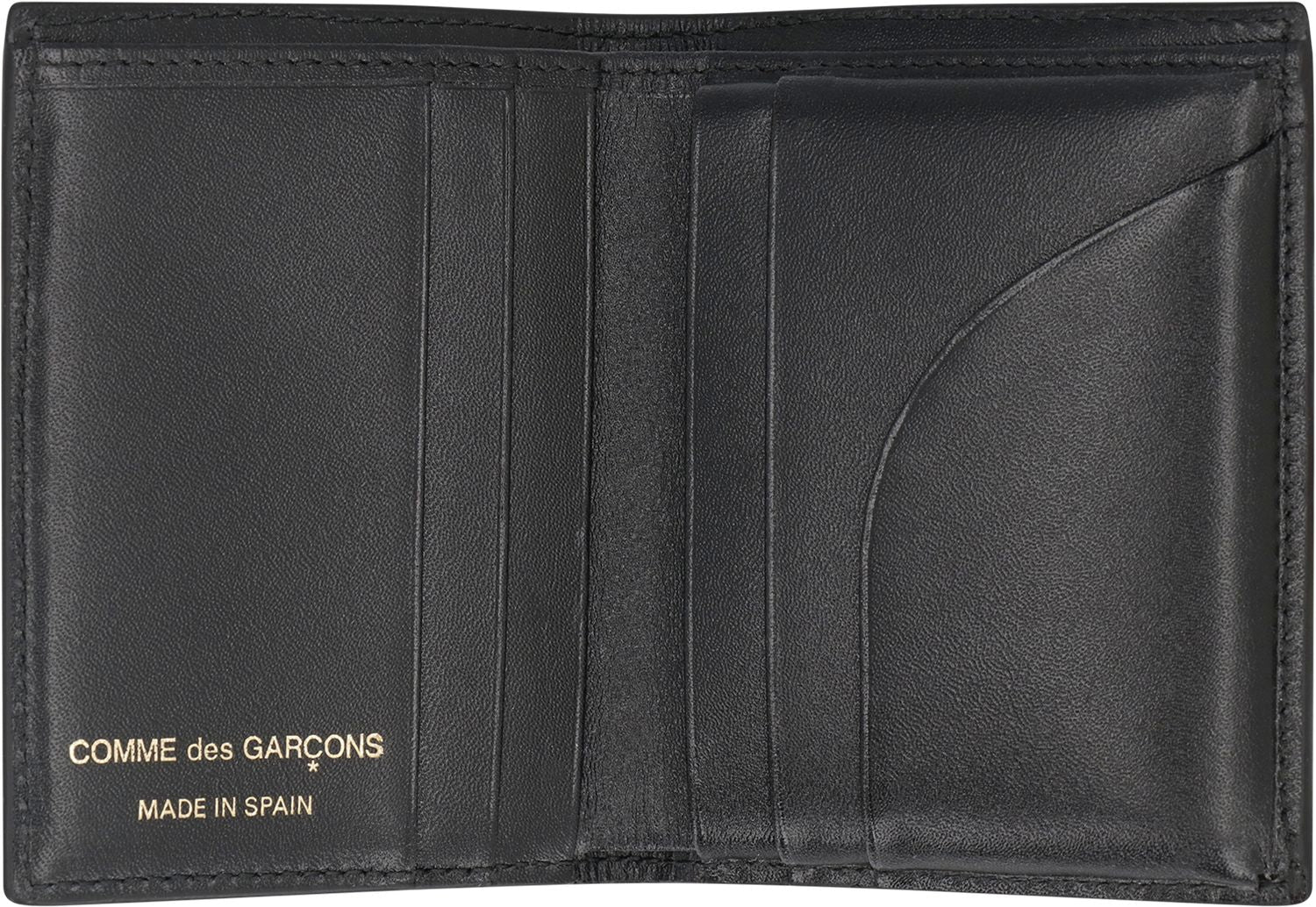 COMME DES GARÇONS WALLET Mini Leather Wallet with Polka-Dot Motif