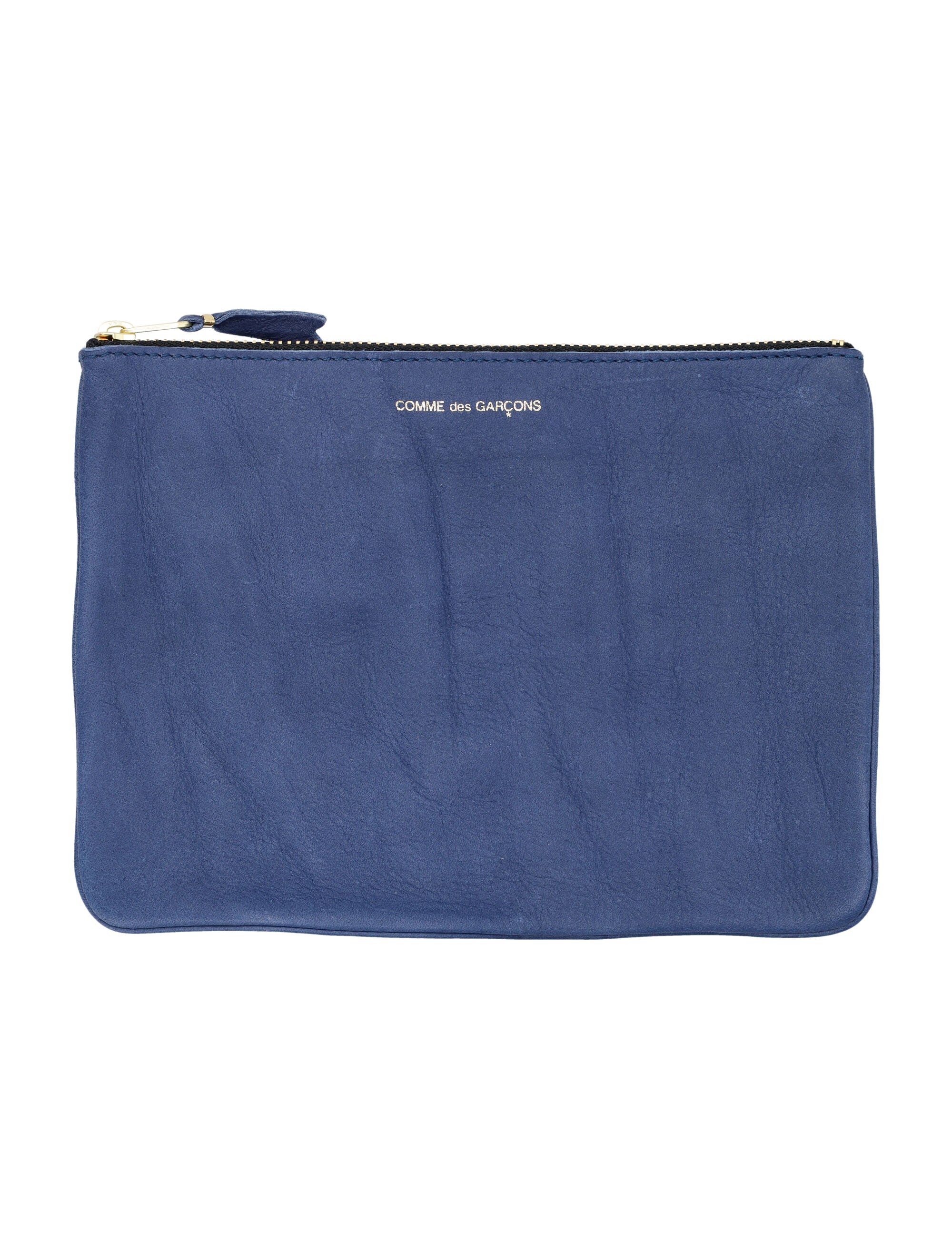 COMME DES GARÇONS WALLET Textured Leather Mini Pouch Handbag (16.5cm x 22cm)