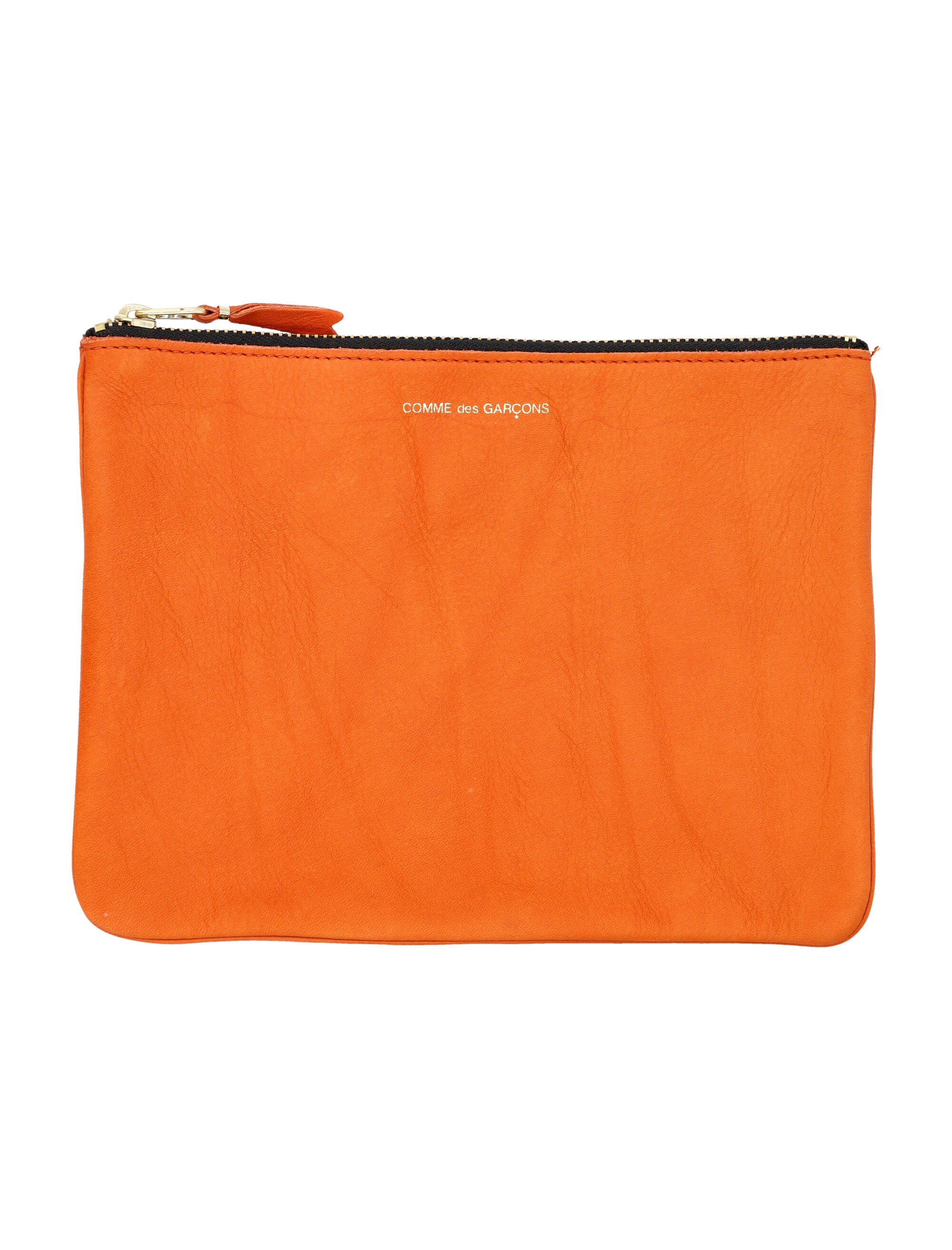 COMME DES GARÇONS WALLET Textured Leather Mini Pouch Handbag 16.5cm x 22cm