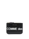 COMME DES GARÇONS WALLET Mini Leather Pouch Handbag with Logo Detail