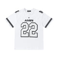 Amiri 22 White & Black T-Shirt Without Collar