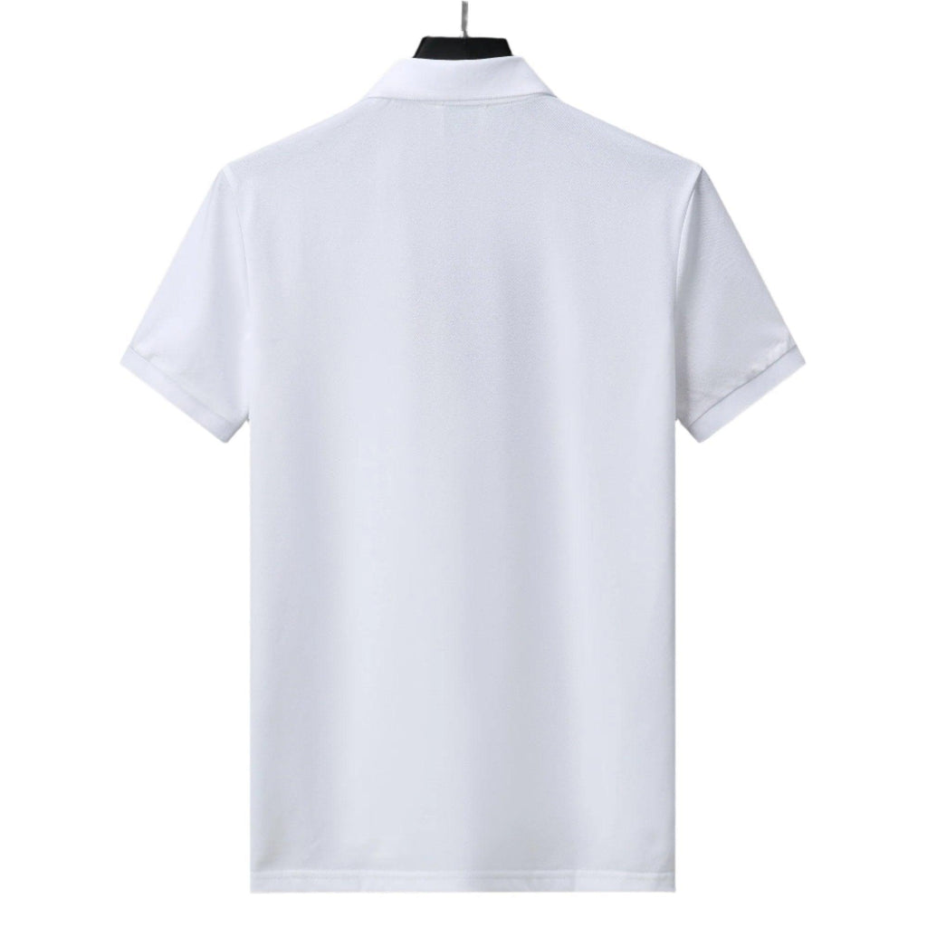 Burberry White T-Shirt With Collar