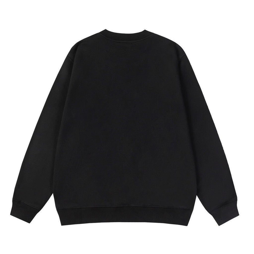 Moncler Logo Embroidered Printed Cotton Jersey Sweatshirt - Black