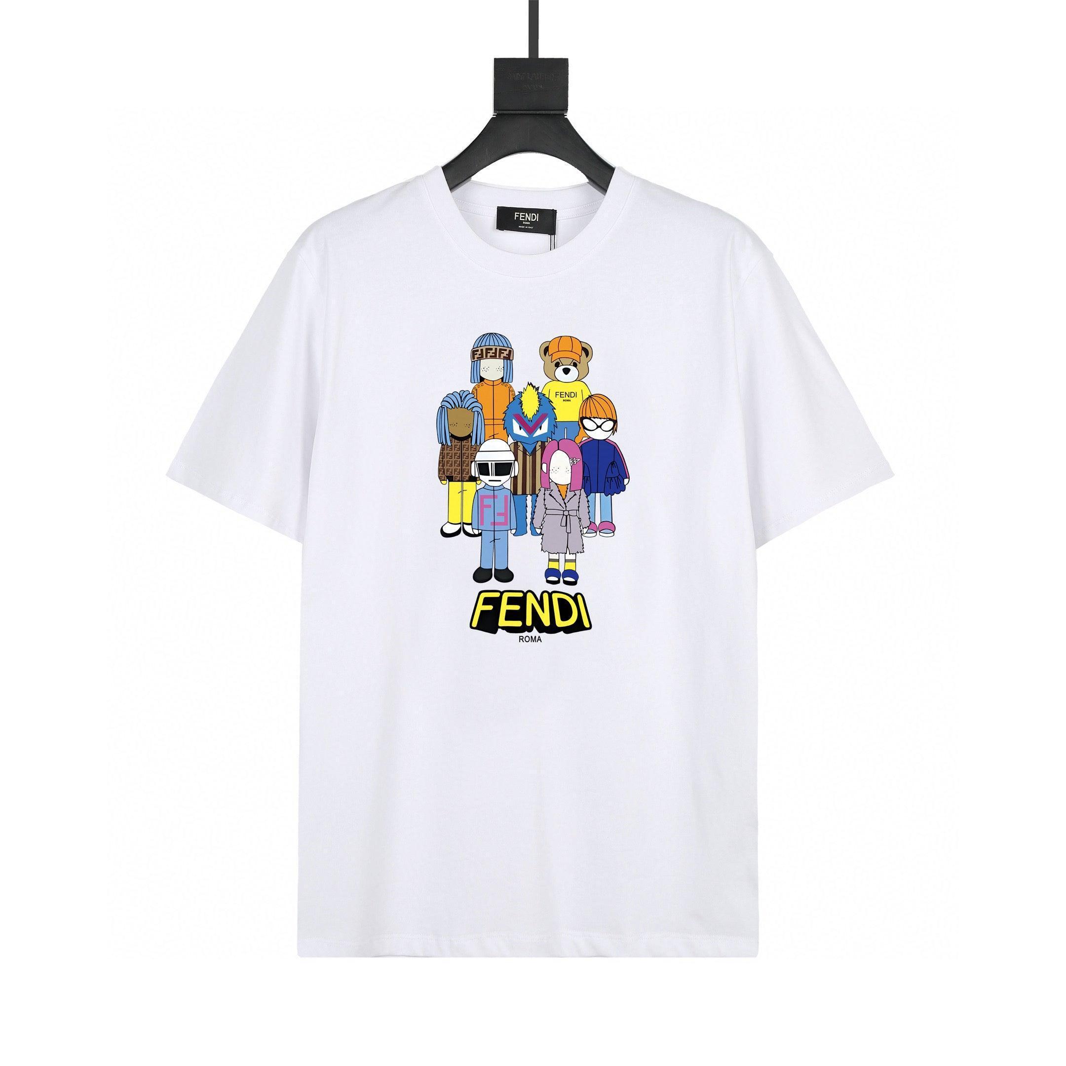 Fendi T-Shirt without Collar 'White'