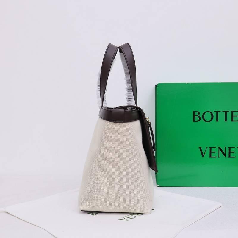 Bottega Veneta Flip Pouch Canvas Tote Bag