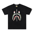 BATHING APE Black T-SHORT SLEEVE TEE 1ST CAMO SHARK TEE