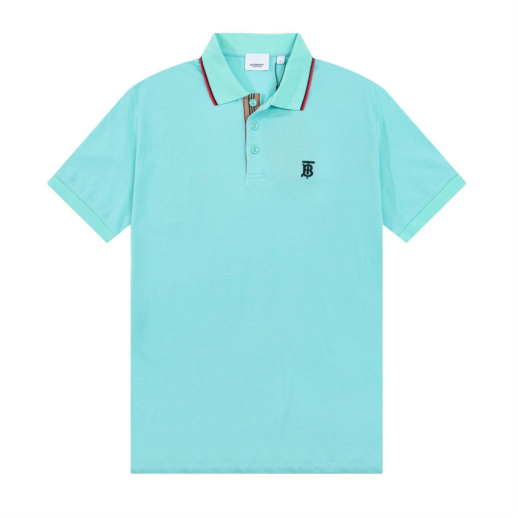 Burberry Light Blue T-Shirt With Collar