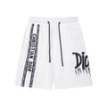 Dior Knit Basketball Shorts 'White/Black'