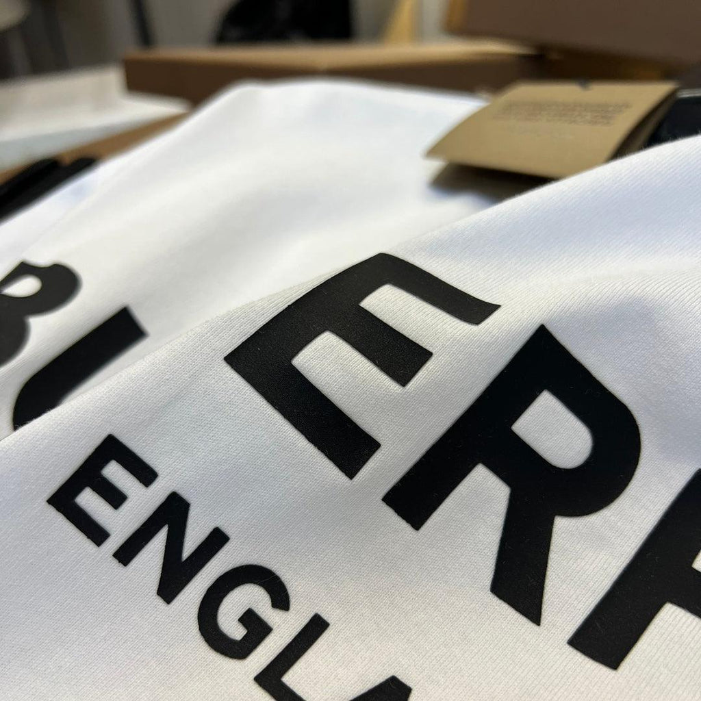 Burberry T-Shirt Without Collar 'White & Black'