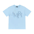 Amiri Sky Blue T-Shirt Without Collar