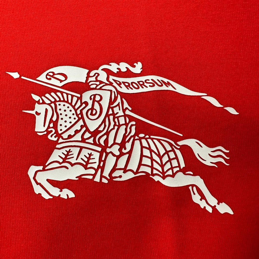 Burberry Red T-Shirt Without Collar