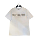 Burberry T-Shirt Without Collar 'White & Gold'
