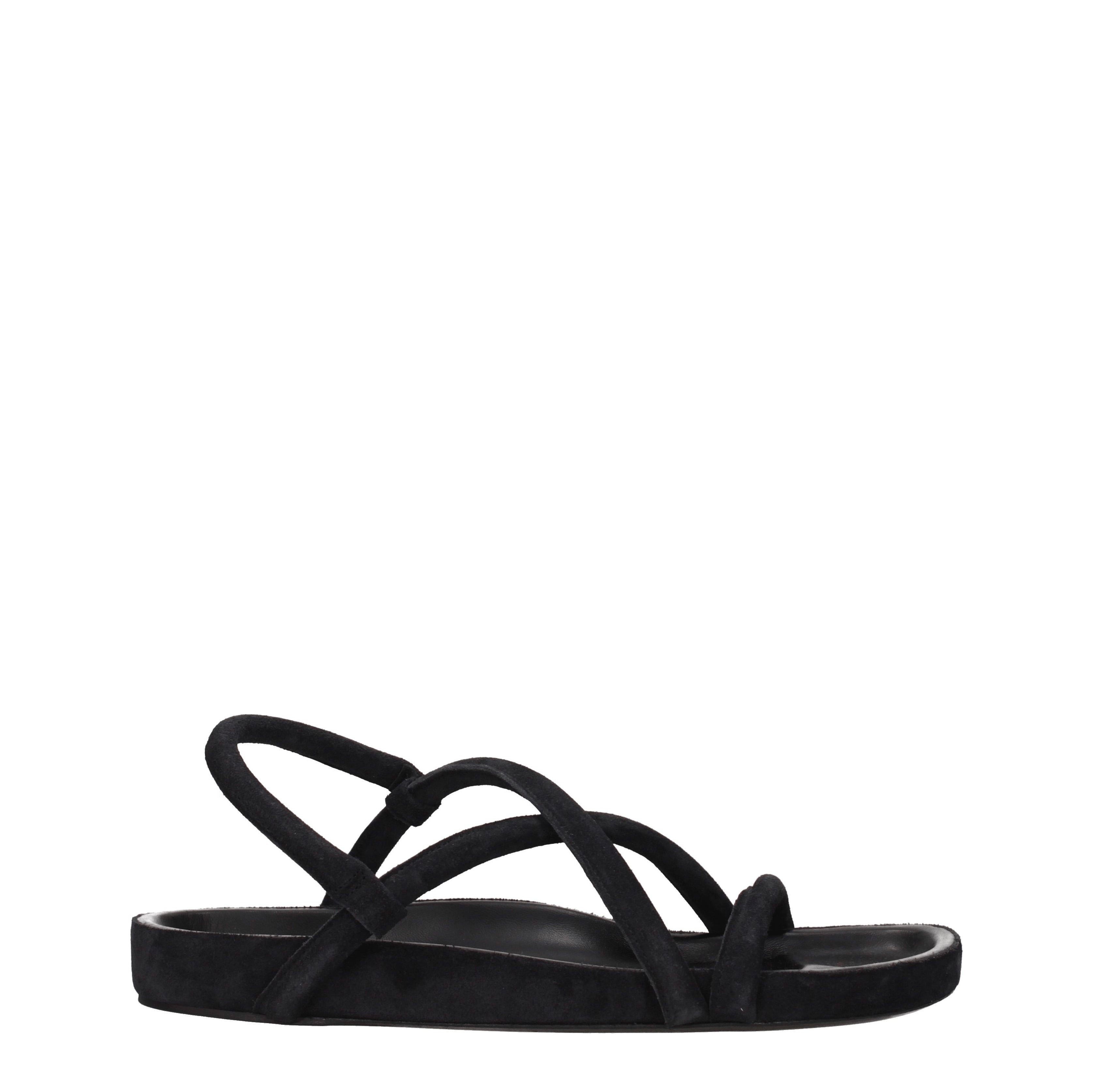 Isabel Marant Sandali Uomo Camoscio Nero