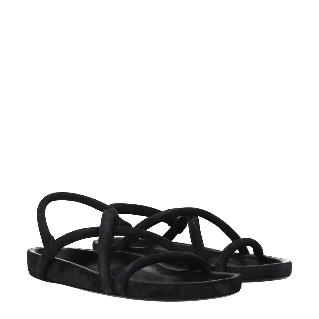 Isabel Marant Sandali Uomo Camoscio Nero