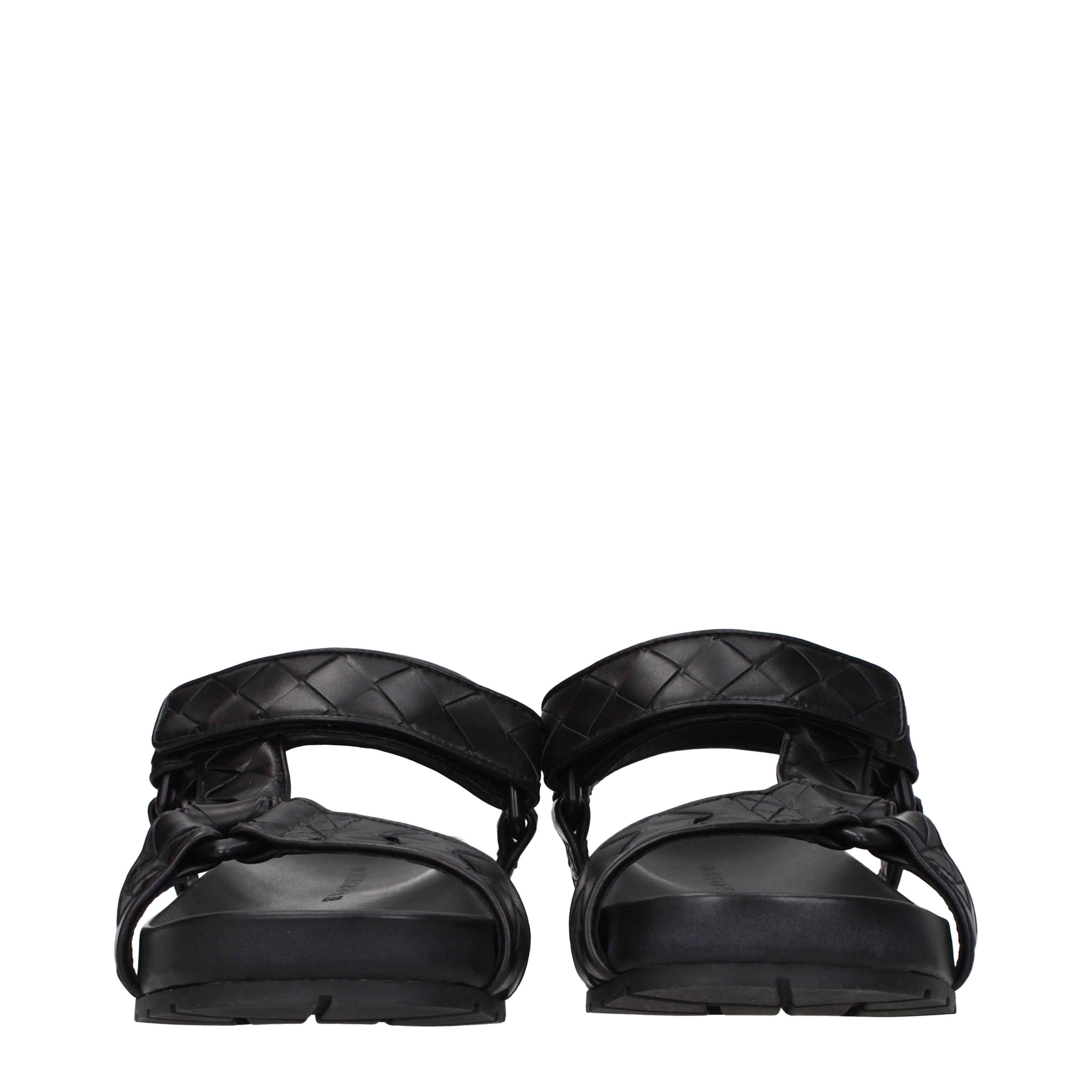 Bottega Veneta Sandali Uomo Pelle Nero