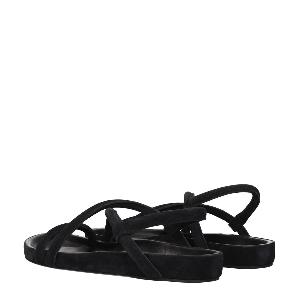 Isabel Marant Sandali Uomo Camoscio Nero