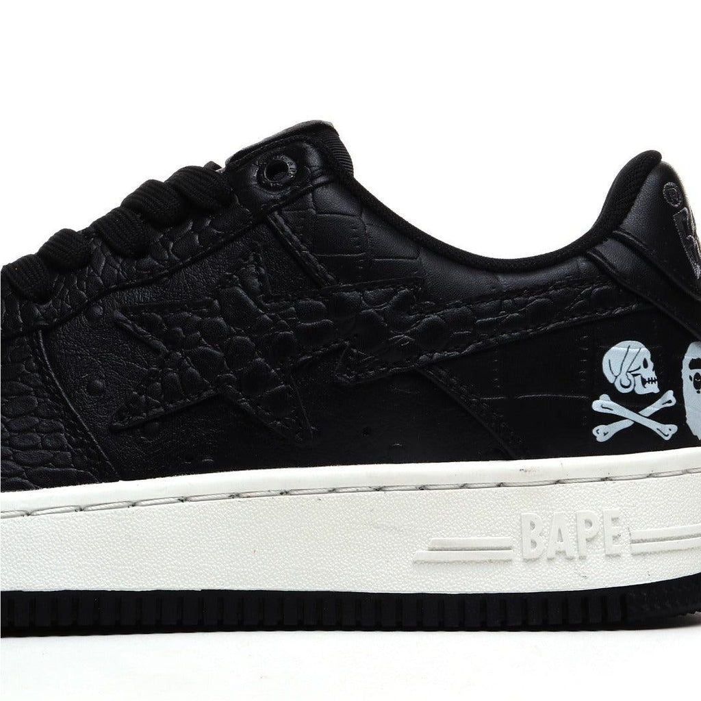 Neighborhood x Bapesta 'Black Crocodile & Ostrich'